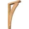 Ekena Millwork Thorton Block Smooth Bracket w/ Offset Brace, Western Red Cedar, 3 1/2"W x 16"D x 28"H BKT0402X16X28THR05SWR - alternate 1